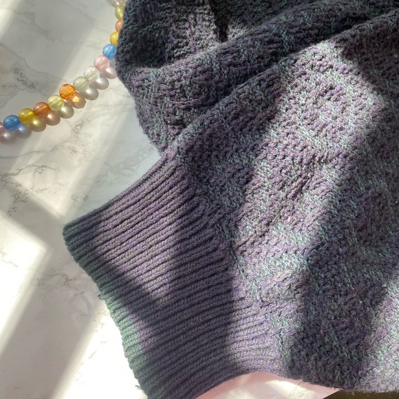 Vintage Geofforey Beene Italy knit Cardigan geometric Prada style free people - Picture 6 of 8